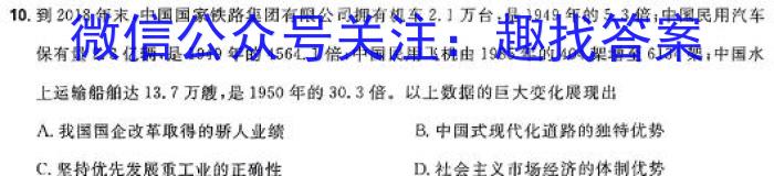 安徽省合肥市2023-2024学年度（上）教学诊断练习历史