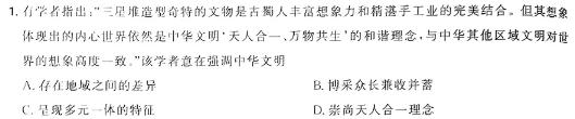 安徽省二十校联考2024届九年级3月考试历史