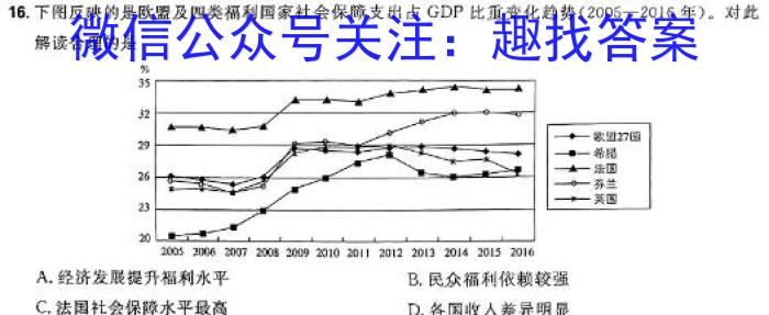 山东省潍坊市2024届高三上学期期末考试历史试卷答案