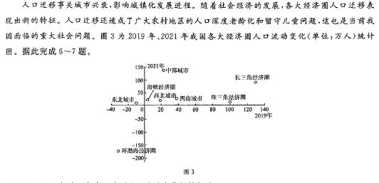 河南省南阳地区2024春高一年级3月阶段检测考试卷(24-370A)地理试卷l