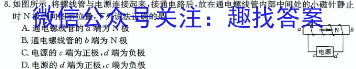 山西省2024年中考模拟示范卷（二）物理`