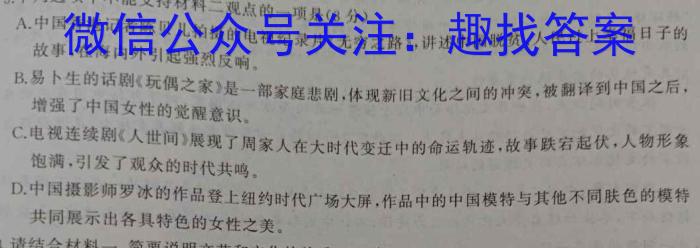 衡水金卷2024版先享卷答案分科综合卷(福建专版)二/语文