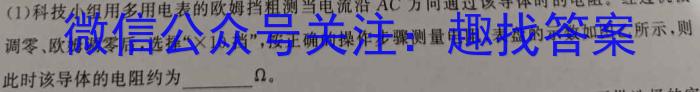 文博志鸿 2024年河南省普通高中招生考试模拟试卷(冲刺一)物理`