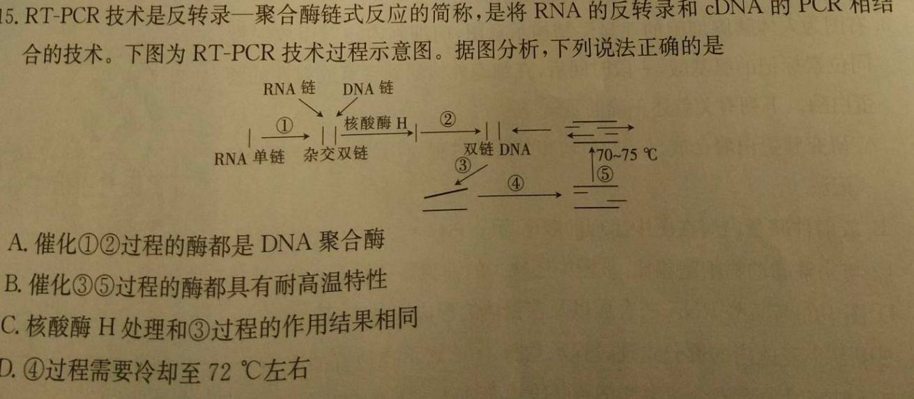 真题密卷 2024-2025学年度单元过关检测(四)4生物