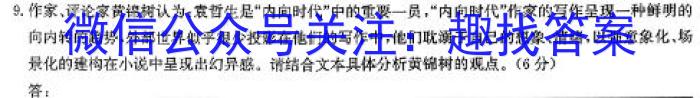 名校之约·2024届中考导向总复习模拟样卷（五）语文