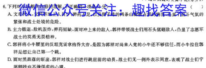 九师联盟·2023-2024学年高一年级下学期5月联考语文