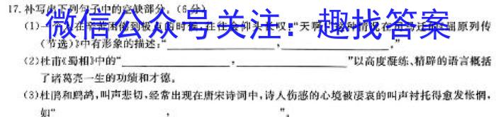 江西省2024年初中学业水平考试原创仿真押题试题卷一/语文