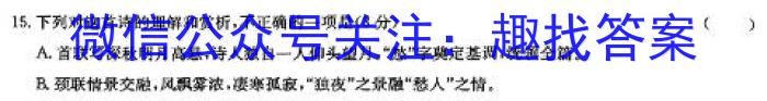 陕西省2024年九年级第一次适应性考试语文