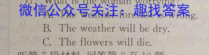 河北省2023-2024学年七年级第二学期期末考试（标题加粗）英语试卷答案