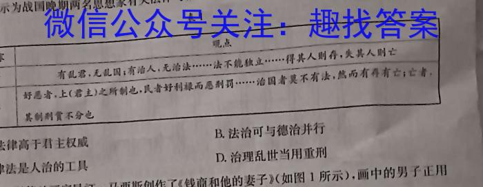 山西省2023-2024学年高一年级下学期2月联考历史试卷答案