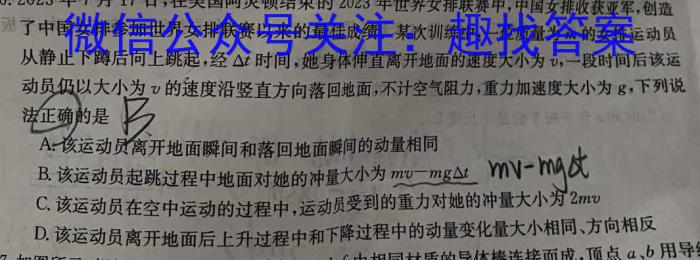 羽宸教育·新课程教研联盟 广西2024届高中毕业班5月仿真考(2024.5.21)物理`