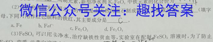 3山西省2023~2024学年度八年级阶段评估(E)[PGZX E SHX(五)]化学试题