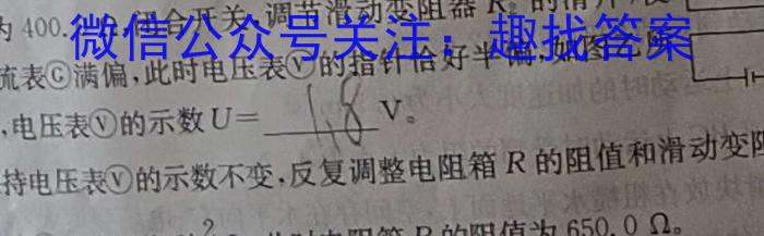 宿州市、市示范高中2023-2024学年度第二学期期中教学质量检测（高一）物理