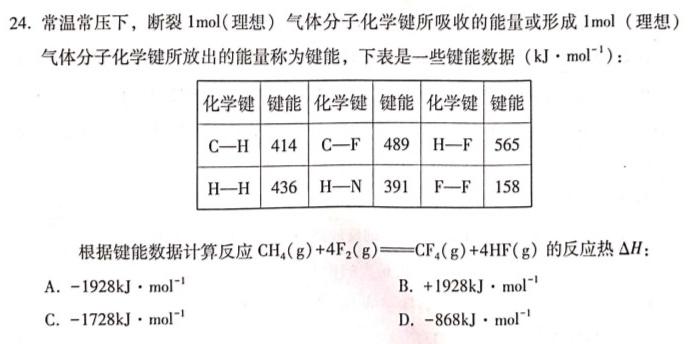 【热荐】沧州市2023-2024学年第一学期期末教学质量监测（高一）化学