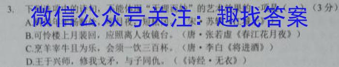 颍东区2023-2024学年度(上)八年级教学质量调研检测语文