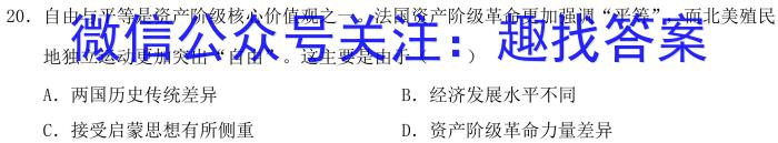 河南省2024年九年级第十二次中考模拟试卷历史试卷