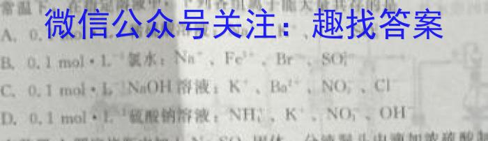 青桐鸣2024年普通高等学校招生全国统一考试 青桐鸣押题卷一化学