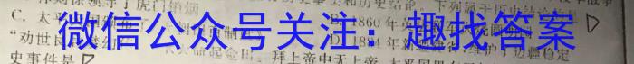 江西省2023/2024学年度九年级第一学期期末考试历史试卷答案