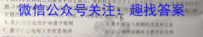 稳派大联考·江西省2023-2024学年度第二学期高二年级3月联考政治试卷d答案