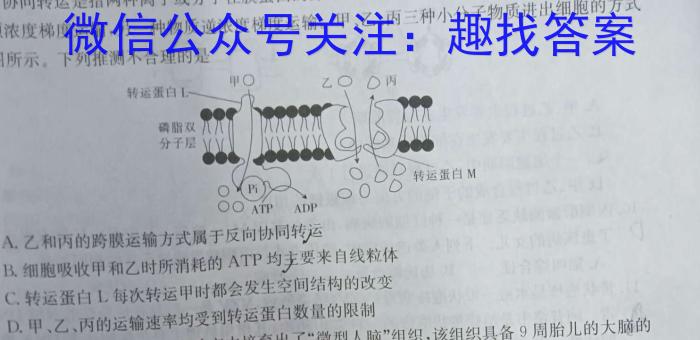 安师联盟 安徽省2024年中考仿真极品试卷(二)2生物