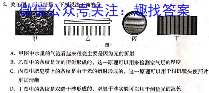 2024年普通高等学校招生模拟考试(554C)物理试卷答案