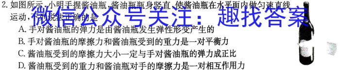 江西省2024届九年级第五次阶段适应性评估［PGZX A JX］物理`