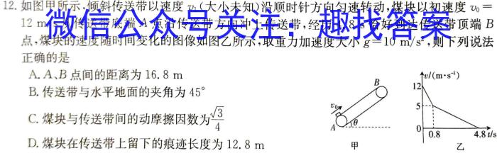 湖南省2024届高三2月入学统一考试试题物理`