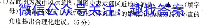 陕西省西安市白鹿原高级中学2024-2025学年高一上学期9月月考地理试卷答案