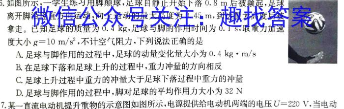 河北省沧州市2023-2024学年高二第一学期期末教学质量监测物理试卷答案