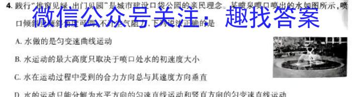 2024年河北省初中毕业生升学文化课考试模拟(二)2物理试卷答案