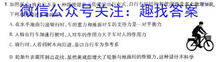 2024年安徽省初中学业水平考试·模拟冲刺卷(四)4物理试题答案