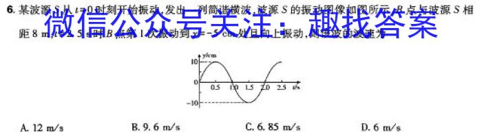 山东省2024年普通高中学业水平等级测评试题(五)物理试卷答案