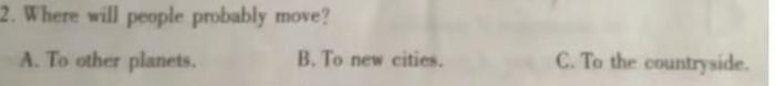 陕西省商洛市2024届高三尖子生学情诊断考试（1月）英语试卷答案