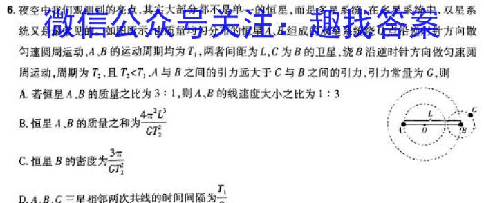 2024届武汉市高中毕业生四月调研考试2024.4.24h物理