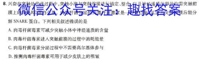 山西省2024年中考导向预测信息试卷【临门B卷】数学