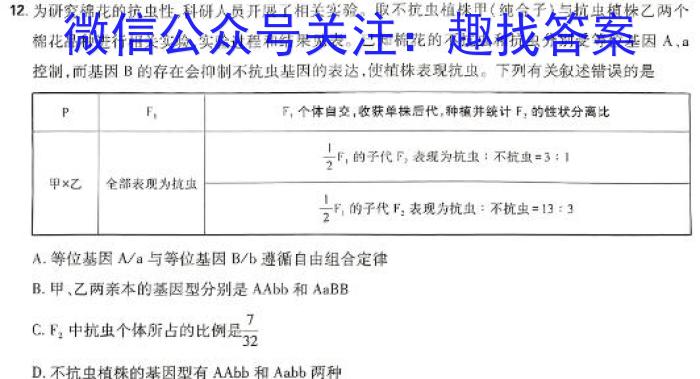 2024届湖南省普通高中学业水平合格性考试测试模拟卷(二)2英语