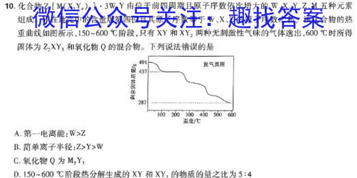 2辽宁省2024高三考前测试B卷化学