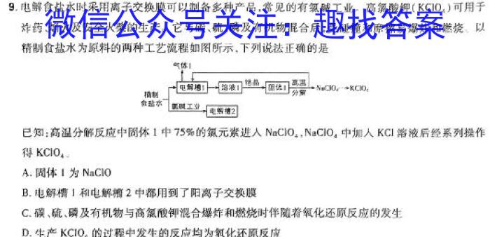 q神州智达 2023-2024高一省级联测考试·上学期期末考试化学