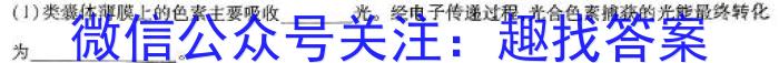 乐山市高中2025届教学质量检测（期末考试）生物学试题答案