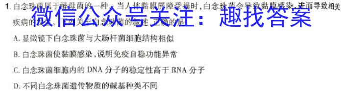 贵州省贵阳第一中学2024届高考适应性月考卷(七)(白黑黑白白黑白)生物学试题答案