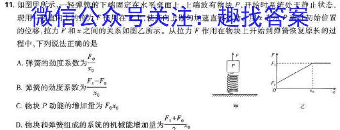 [武汉二调]湖北省武汉市2024届高中毕业生二月调研考试物理