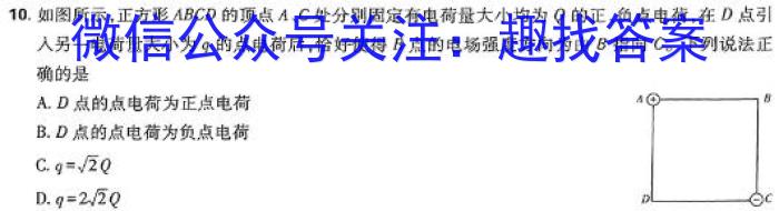 德州市2023-2024高二试题(2024.7)物理`