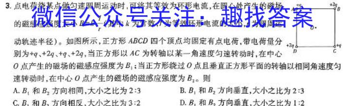 2024届重庆市高三3月联考(24-340C)物理试卷答案