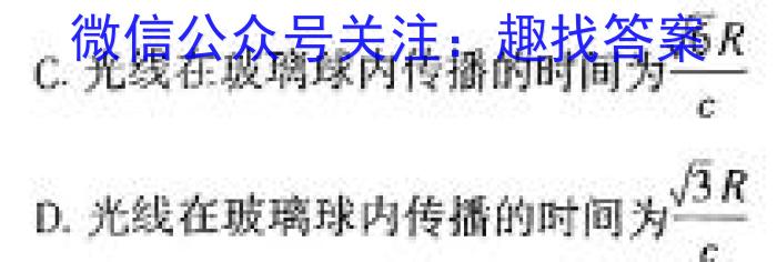 陕西省蒲城县2024届高三第三次对抗赛物理试卷答案