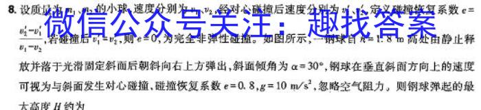 邵阳市2024年中考适应性考试试题卷物理试卷答案