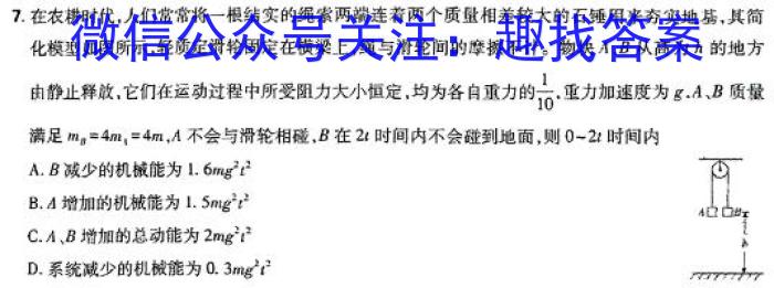 云南省巧家县2024年春季学期高二年级期末统一质量监测(24-590B)物理试卷答案