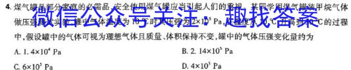 [师大名师金卷]2024年陕西省初中学业水平考试模拟卷(一)1物理