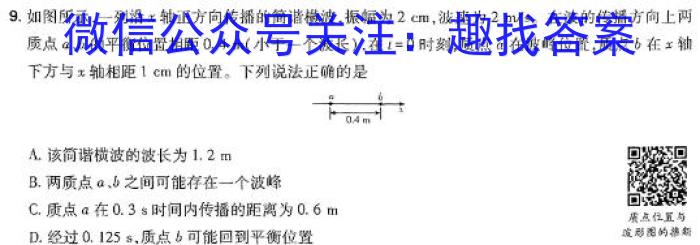 黑龙江省2024届高三3月联考(3.11)(钢笔)物理`