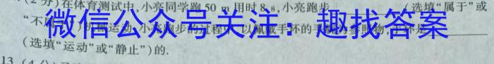 山西省2025届九年级阶段评估(一)1 1L R物理试题答案