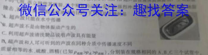 天一大联考 2023-2024学年河南省高二下学期期末学业质量监测物理试题答案